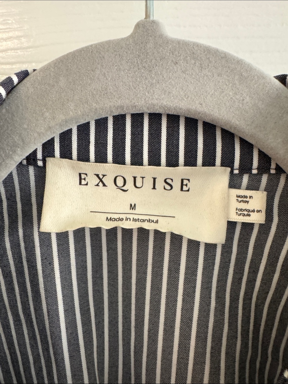 Anthropologie Black & White Striped Button-Front Shirt Dress - Picture 2 of 3